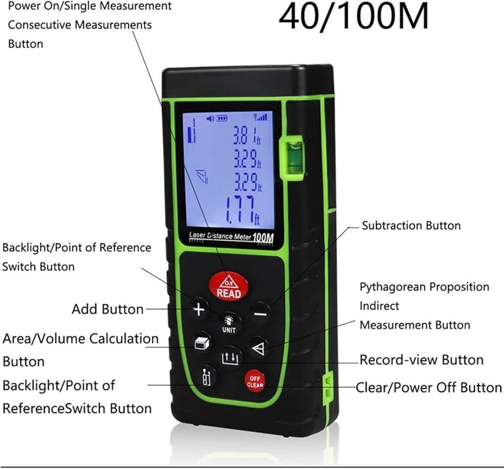 TELEMETRO LASER DE CONSTRUCCION 40M Quickbuy Haven
